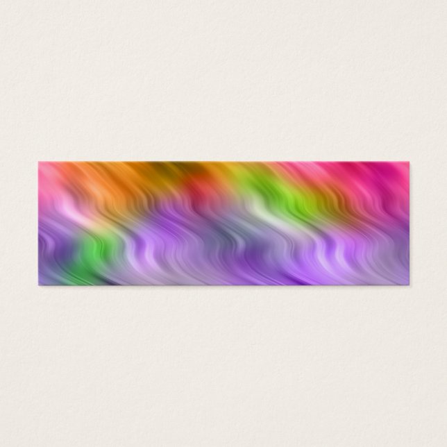 Cartes De Visite Orchidée violette texture ondulée (Devant)