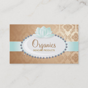 Cartes de visite organiques de cosmétiques