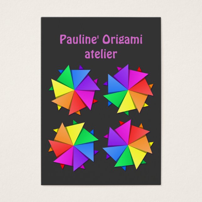 Cartes De Visite origami (Devant)