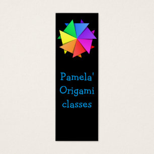 Cartes De Visite origami arc-en-ciel