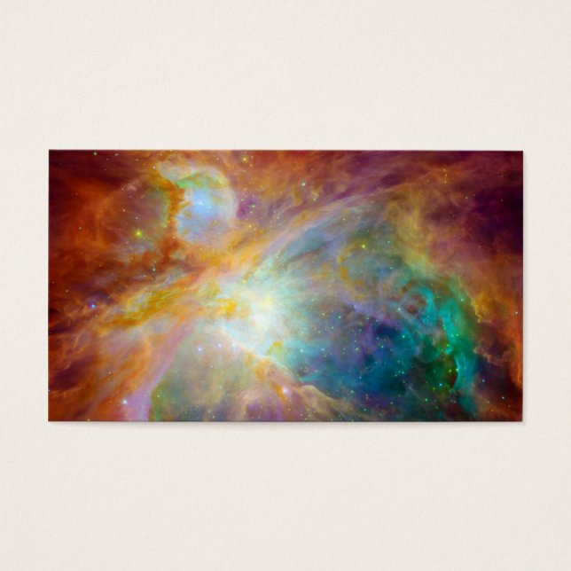 Cartes De Visite Orion Nebula Hubble Spitzer Space (Devant)