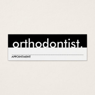 Cartes De Visite orthodontiste. (Carte de rendez-vous)
