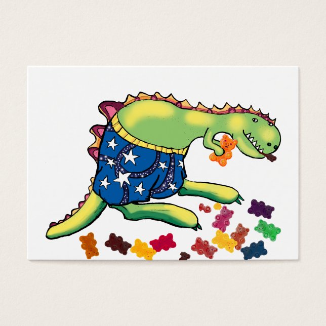 Cartes De Visite Ours miel - Dinosaure de minuit (Devant)