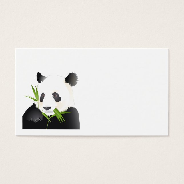 Cartes De Visite Ours Panda (Devant)