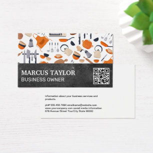 Cartes De Visite Outils de cuisine   Code QR