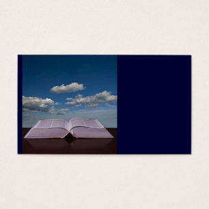 Cartes De Visite Ouvrez le livre et le ciel