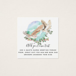 Cartes De Visite OWLS personnalisé