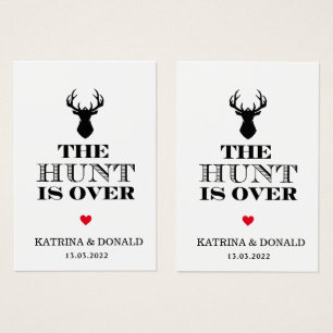 Cartes De Visite Pack de 100 Aucun trou La chasse est sur les étiqu