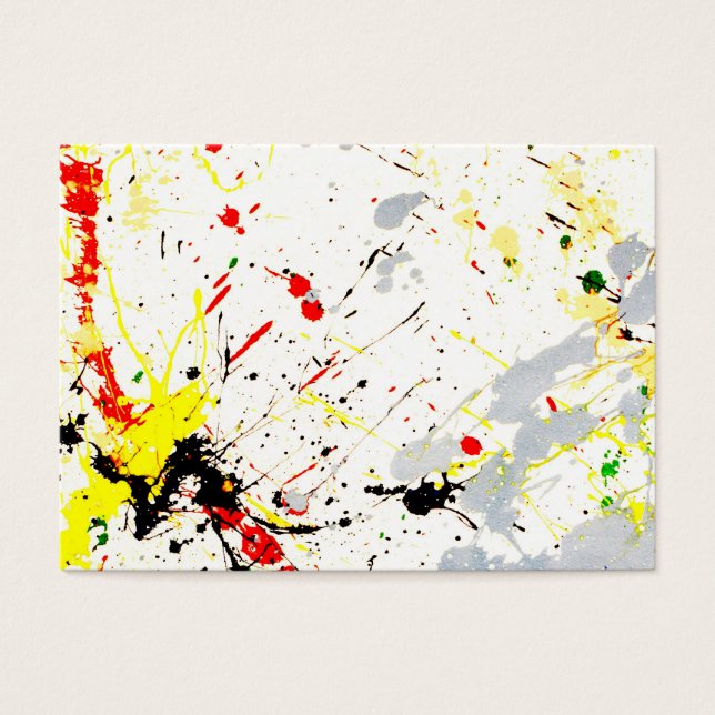 Cartes De Visite Paint Splatter (Devant)