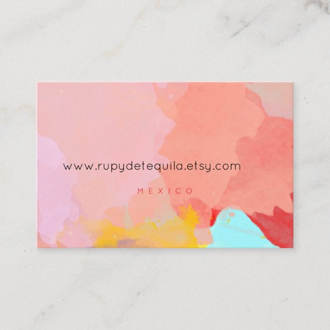 Cartes de visite Paint Splatter (Devant)