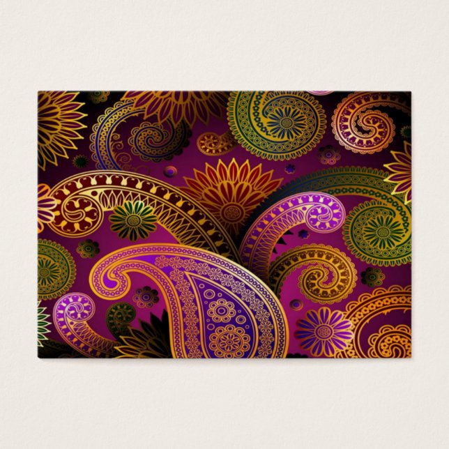 Cartes De Visite Paisley Purple (Devant)