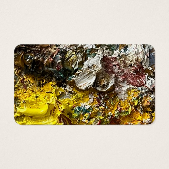 Cartes De Visite Palette de l'artiste no 1 (Devant)