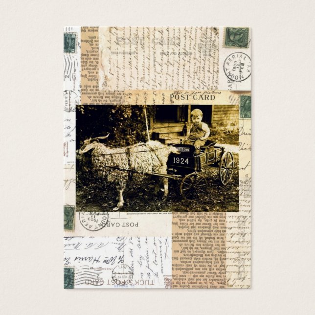 Cartes De Visite Panier de chèvre (Devant)