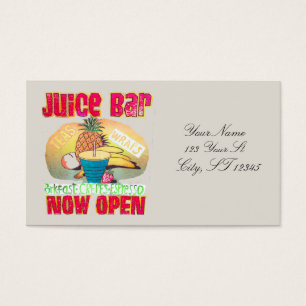 Cartes De Visite Panneau Barre de jus Thunder_Cove