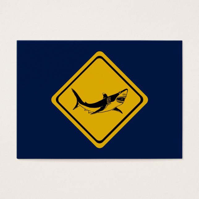 Cartes De Visite panneau de la route des requins (Devant)