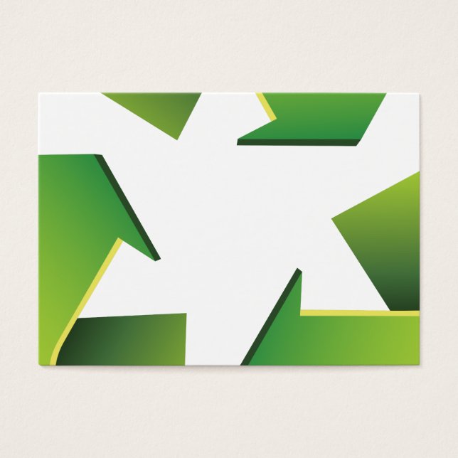 Cartes De Visite Panneau de recyclage (Devant)