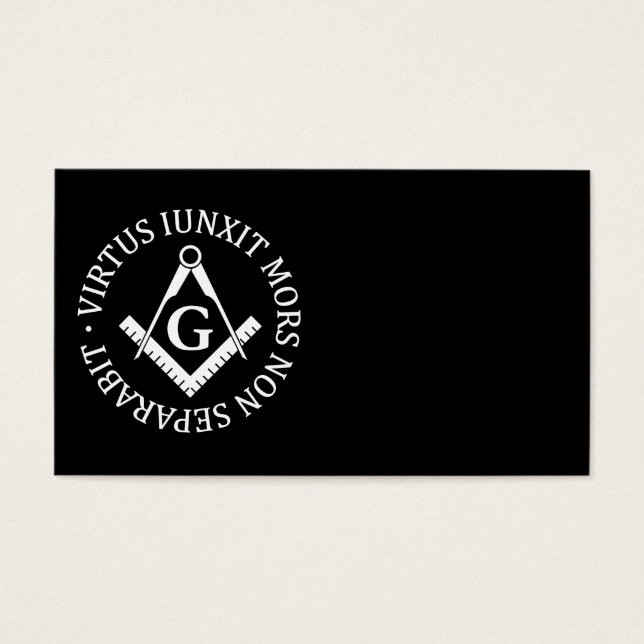 Cartes De Visite Panneau franc-maçonnerie (Devant)