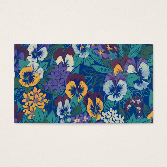 Cartes De Visite Pansies (Devant)