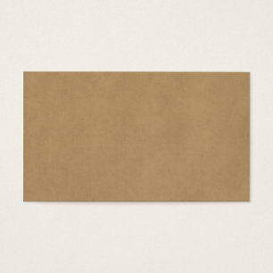 Cartes De Visite Papier parcheminé brun clair bronzage de peau de
