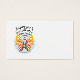 Cartes De Visite Papillon 3 de syndrome d'Asperger