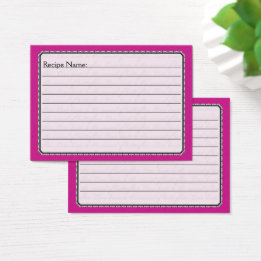 Cartes De Visite Papillon Amour | Magenta Uni 1 Décoratif