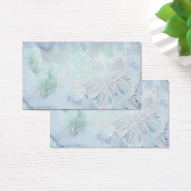 Cartes De Visite Papillon aquarelle moderne (Bureau)