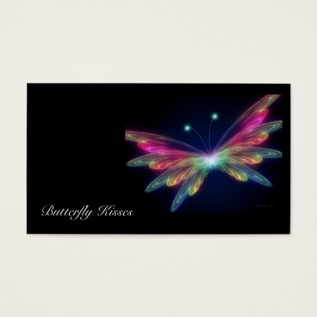 Cartes De Visite papillon, Baisers papillon (Devant)