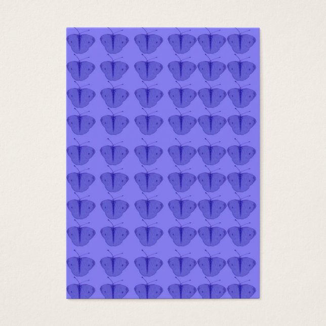 Cartes De Visite Papillon en bleu (Devant)