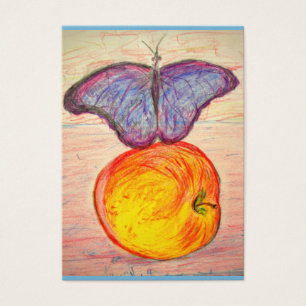 Cartes De Visite Papillon et pomme