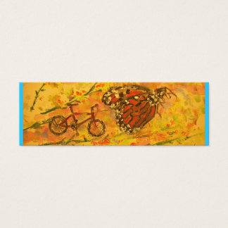 Cartes De Visite papillon monarque et art du vélo