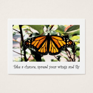 Cartes De Visite papillon monarque prendre une chance