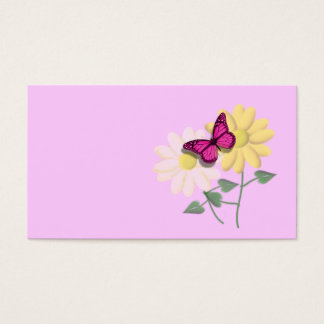 Cartes De Visite Papillon rose