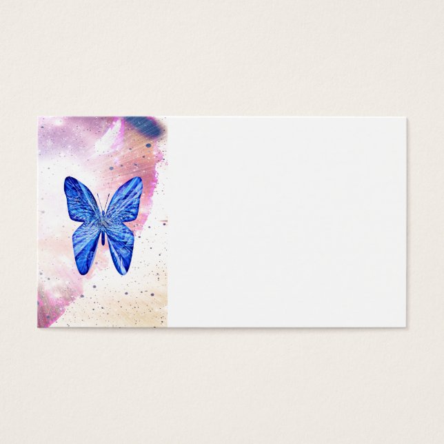Cartes De Visite Papillon unique (Devant)