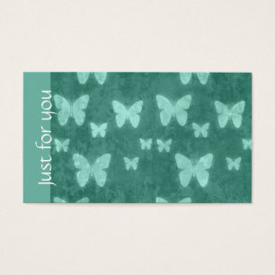 Cartes De Visite Papillon vert Girly Jade Cartes-cadeaux Spas