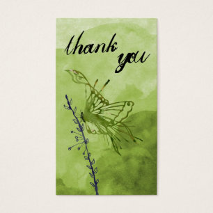 Cartes De Visite Papillons et fleurs