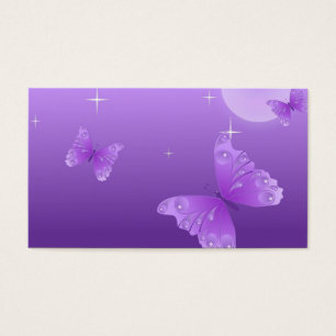 Cartes De Visite Papillons pourpres au soleil