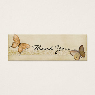 Cartes De Visite Papillons vintages Merci note