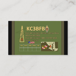 Cartes de visite par radio amateurs de club de