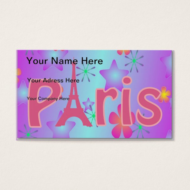 Cartes De Visite Paris (Devant)