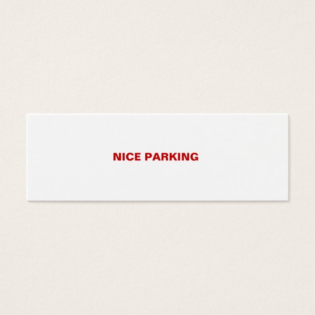CARTES DE VISITE PARKING NICE (Devant)