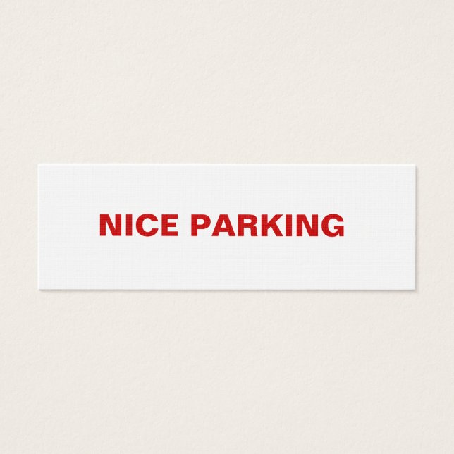 CARTES DE VISITE PARKING NICE (Devant)