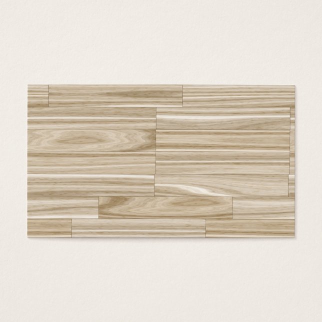 Cartes De Visite Parquet en bois clair (Devant)