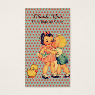 Cartes De Visite Partie d'anniversaire de enfant de Valentine de