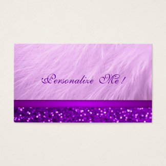 Cartes De Visite Parties scintillant cool rose violet / Maison de G