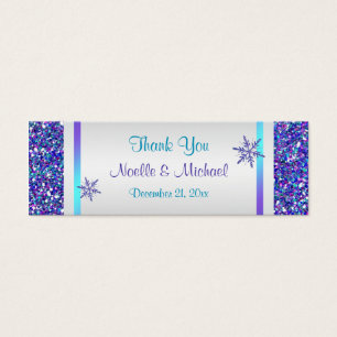 Cartes De Visite Parties scintillant d'argent violet REGARDER Les f