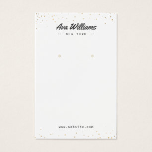 Cartes De Visite Parties scintillant d'or moderne montre à oreille 