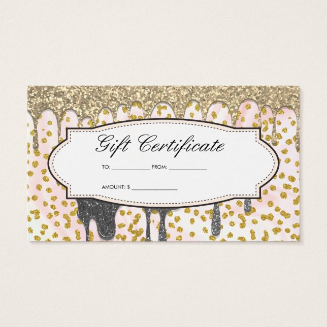 Cartes De Visite Parties scintillant | Glamor | Beauté (Dos)