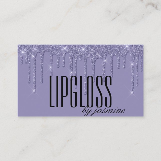 Cartes de visite Parties scintillant Lipgloss (Devant)