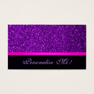 Cartes De Visite Parties scintillant moderne contemporaine tendance