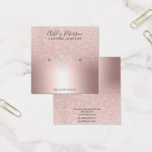 Cartes De Visite parties scintillant rose or étincelle étalon d'ore